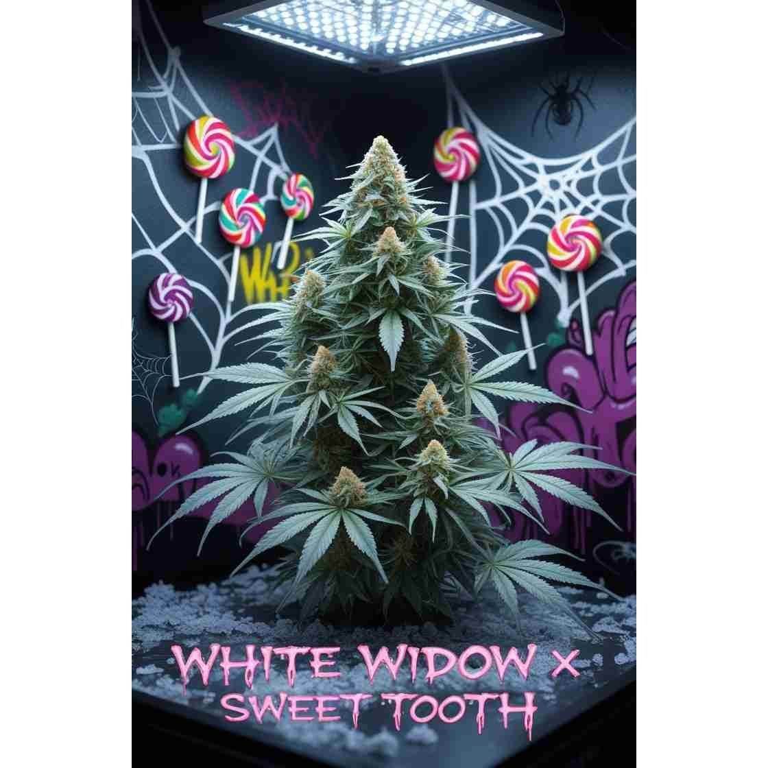 White Widow x Sweet Tooth Feminised Cannabis Seeds