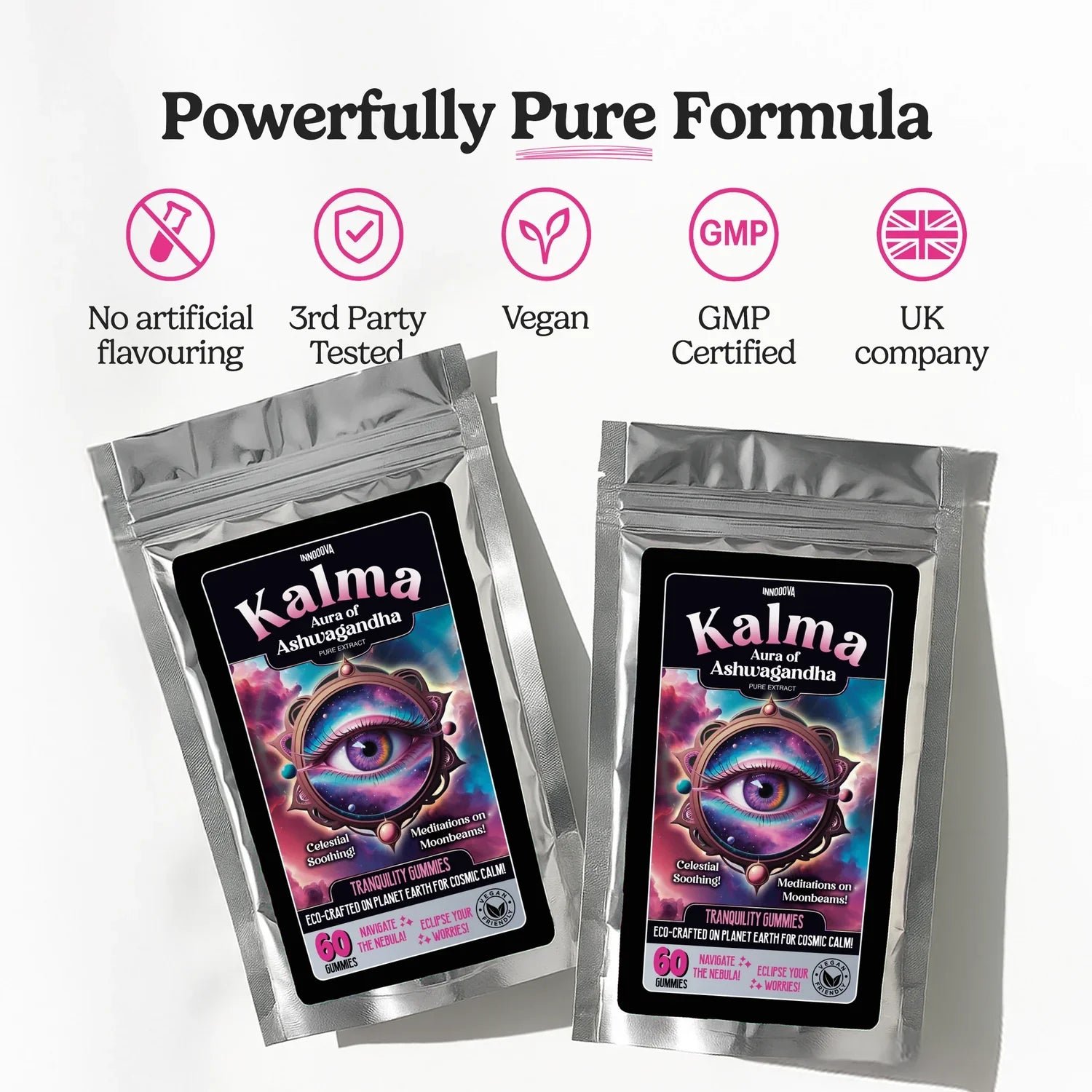 Kalma Ashwagandha Gummies By Inooova 60 Gummies - Image 6