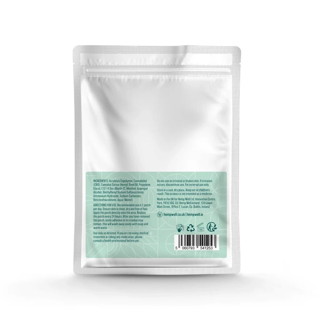 HempWell Menopause CBD Infused Patches 900mg (30 x 30mg) - Image 2